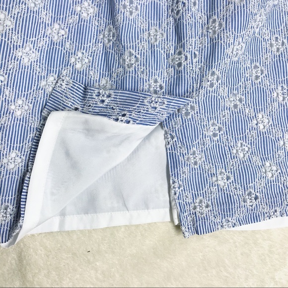 Ann Taylor Seersucker Pencil Skirt Size 2 - Picture 4 of 5